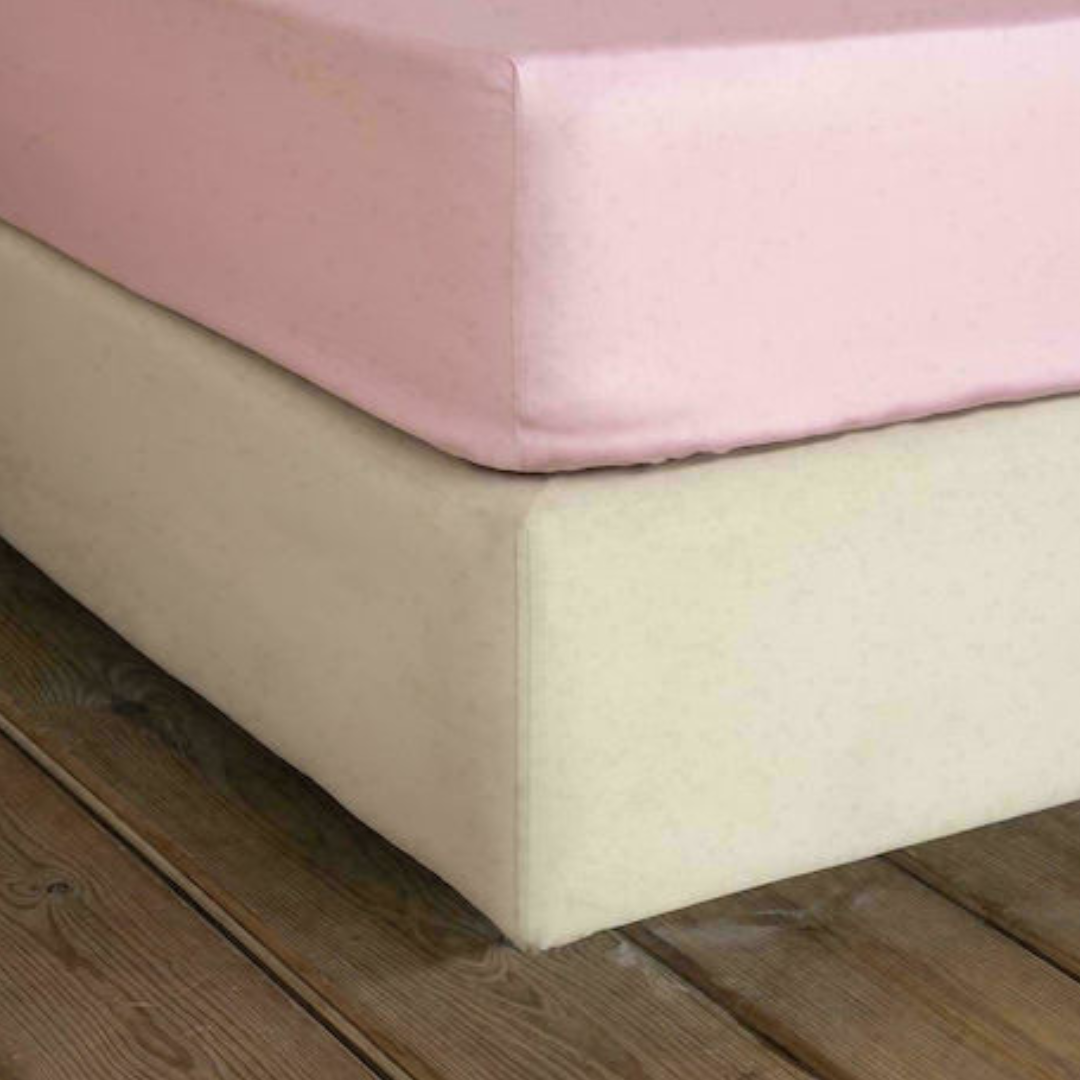 Σεντόνι Βαμβακοσατέν με Λάστιχο Superior Soft Pink - Nima - MyHouseandKids