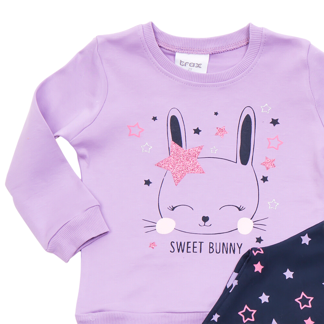 Πυζάμες Λιλά "Sweet Bunny" - Trax - MyHouseandKids