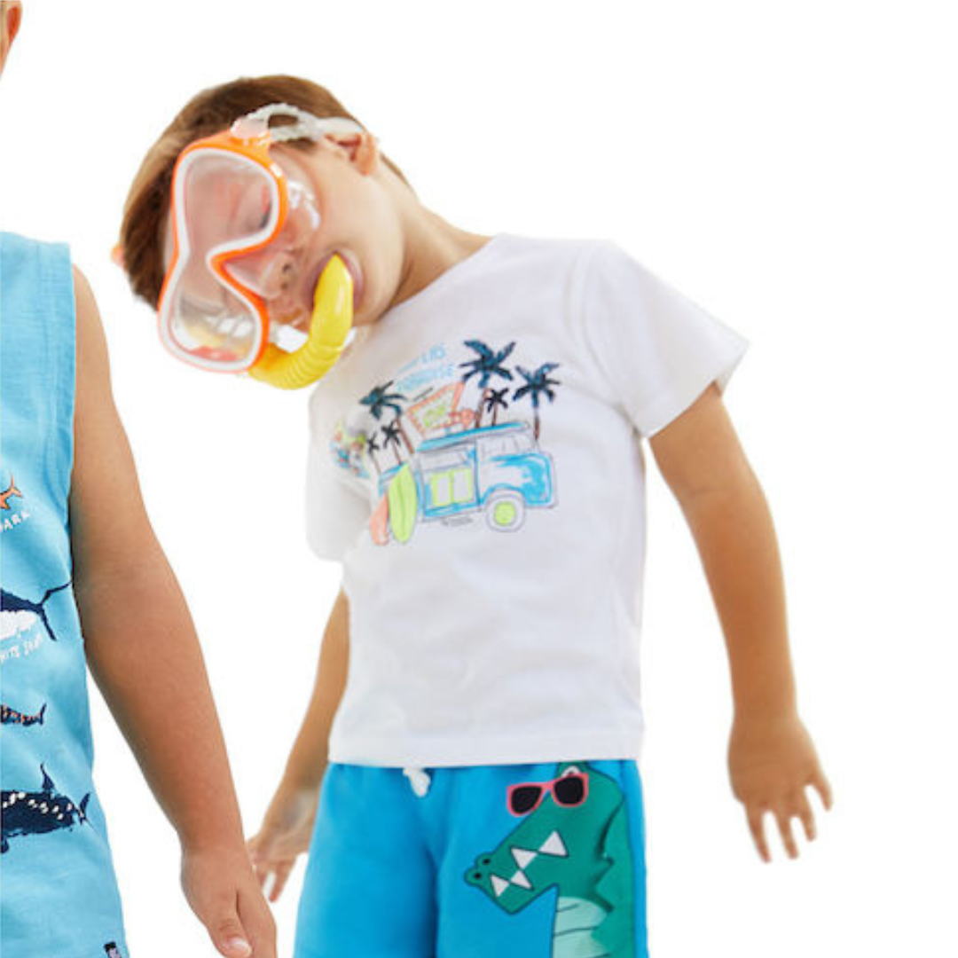 Παιδικό T-shirt Εκρου - Energiers - MyHouseandKids