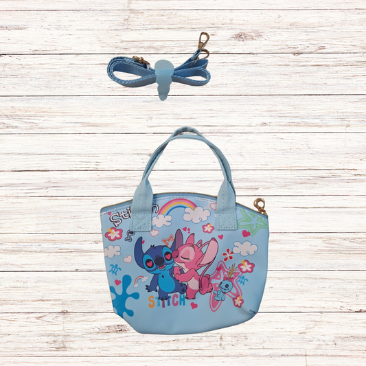 Tσαντακι Χιαστί Stitch Γαλάζιο - MyHouseandKids