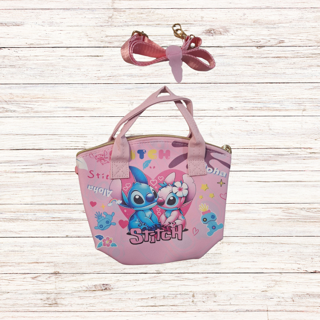 Tσαντακι Χιαστί Stitch Ροζ -MyHouseandKids