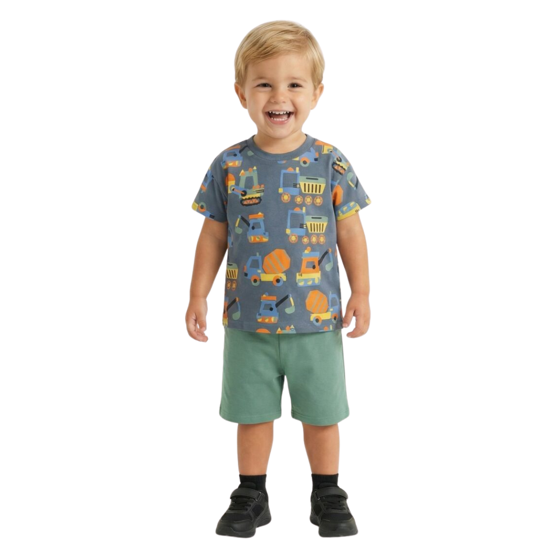 Παιδικό Σετ Με Βερμούδα Ραφ-Μέντα Trax 49420 - Energiers - MyHouseandKids