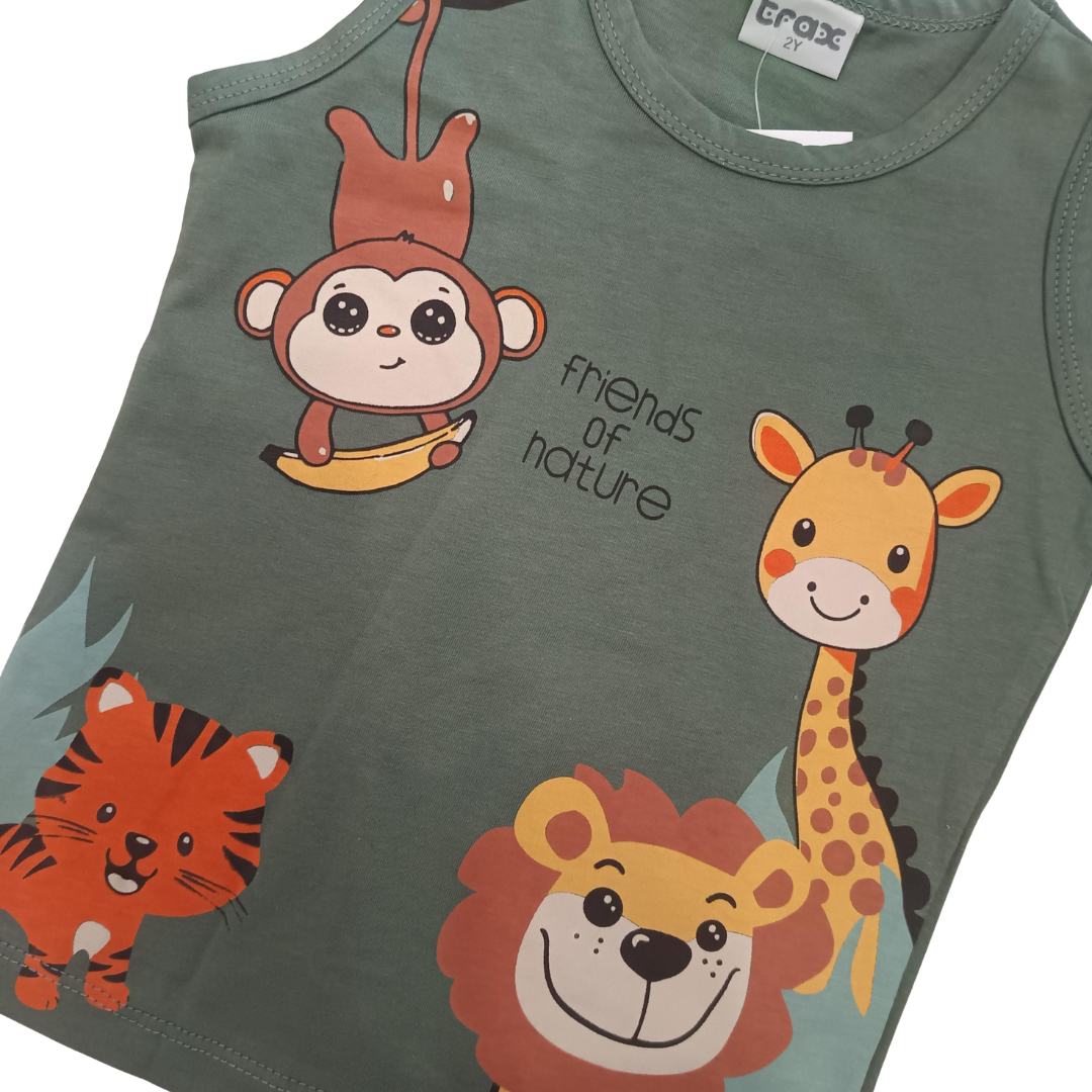 Σετ Παιδικό Αγοριού Χακί-Μπεζ TRAX 49434 - Trax - MyHouseandKids