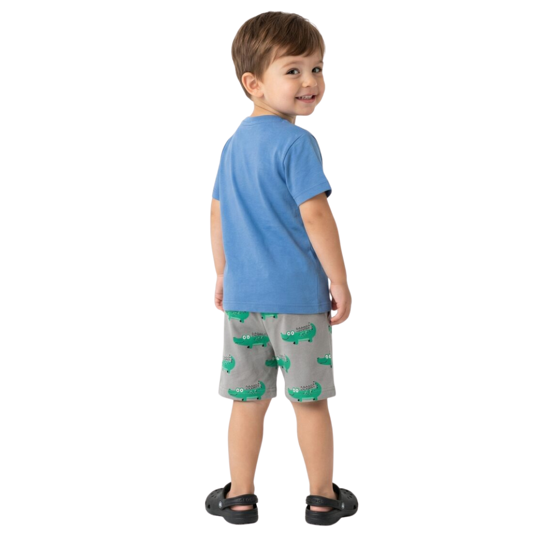 Σετ Με Βερμούδα Αγοριού Μπλε-Γκρι Trax 49448 - Trax - MyHouseandKids