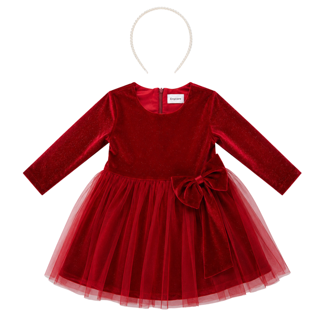 Φόρεμα Χειμερινό Μπορντό Trax 50742 + Στέκα - Trax - MyHouseandKids