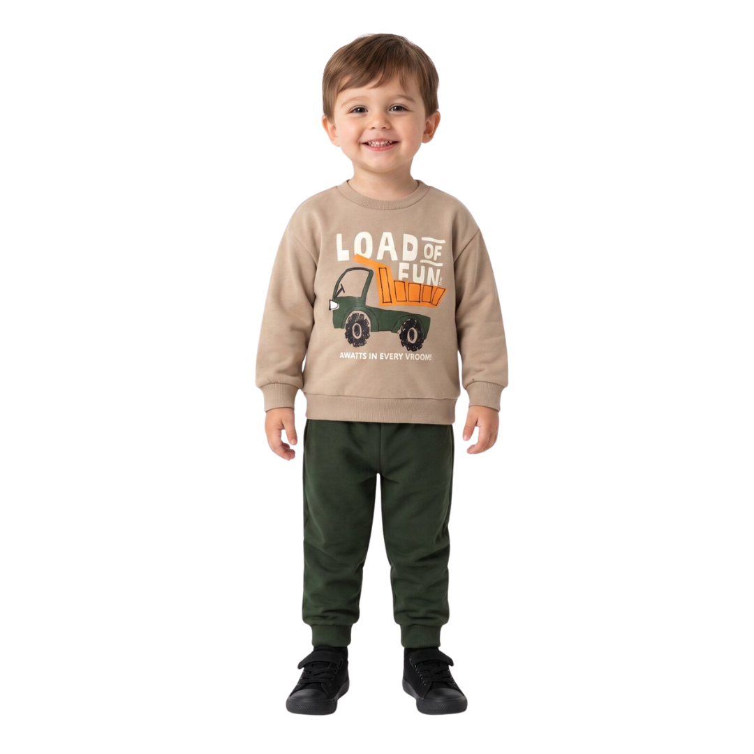 Παιδικό Σετ Αγοριού Μπεζ-Λαδί Trax 50909 - Trax - MyHouseandKids