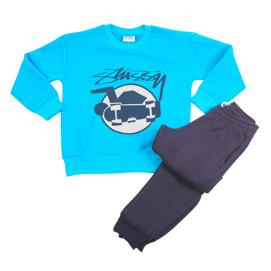 Φόρμα Φούτερ Τυρκουάζ- Trax - MyHouseandKids