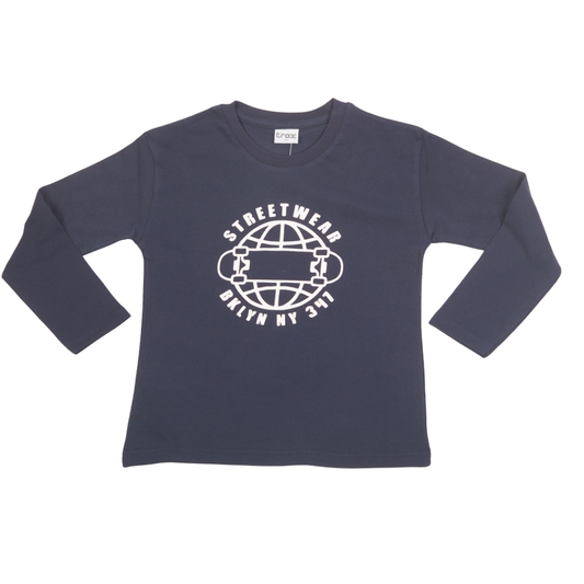 Μπλούζα Μακρυμάνικη Αχνούδιαστη Λεπτή - Trax - MyHouseandKids