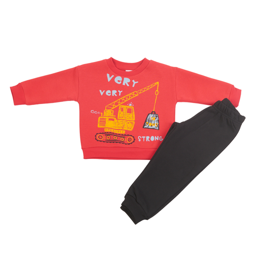 Φόρμα Φούτερ Κόκκινο - Trax - MyHouseandKids