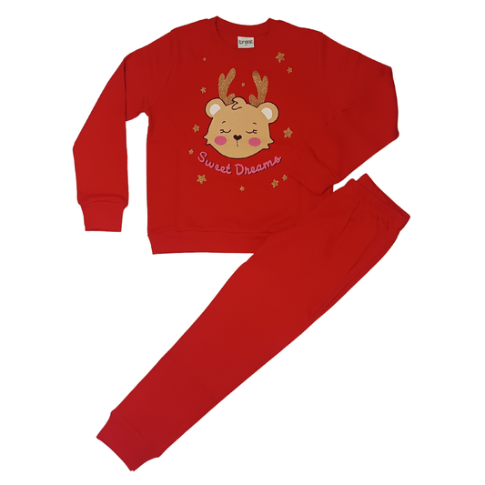 Πυζάμα Κόκκινη Χριστουγεννιάτικη - Trax - MyHouseandKids