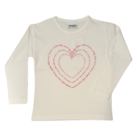 Μπλούζα Μακρυμάνικη Αχνούδιαστη Εκρού-mplouza-mployzakoritsiou-paidikimplouza-mplozakardoules-doro-koritsi-ekrou-paidikaendimata-xeimerinarouha-xeimerinaendimata-xeimoniatikarouxa-trax-myhouseandkids