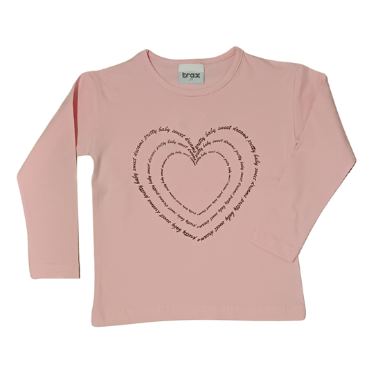 Μπλούζα Μακρυμάνικη Αχνούδιαστη Ροζ - Trax - MyHouseandkids