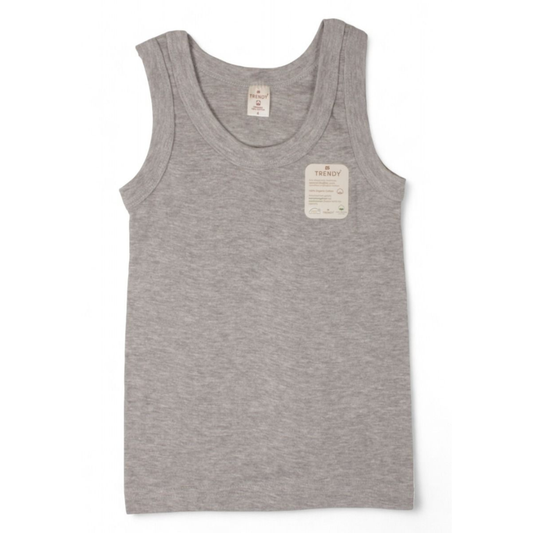 Παιδικά Φανελάκια Βαμβακερά Με Τιραντάκι Γκρι Μελανζέ Trendy - Trendy - MyHouseandKids