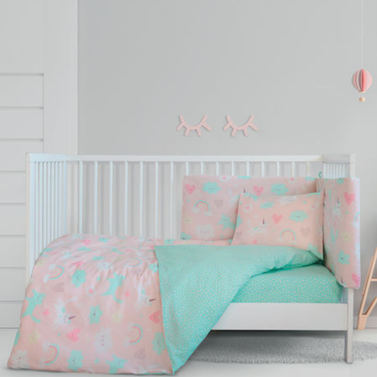 Σεντόνια Βρεφικά Κούνιας Χωρίς Λάστιχο Unicat NIMA HOME-unicat-nima-home-nima-home-set-sentonia-vrefika-doro-oikonomiko-vaptisi-vamvakera-vamvaki-koritsiou-roz-leyko-sedonia-sentonakia-leyka-eidi-vrefika-eidi-eidi-proikos-nimahome-myhouseandkids
