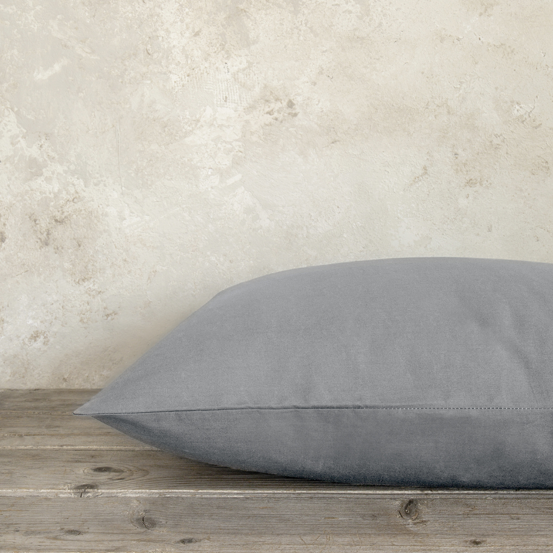 Μαξιλαροθήκες Σετ  Unicolors 52x72εκ. Medium Gray - Nima - MyHouseandKids