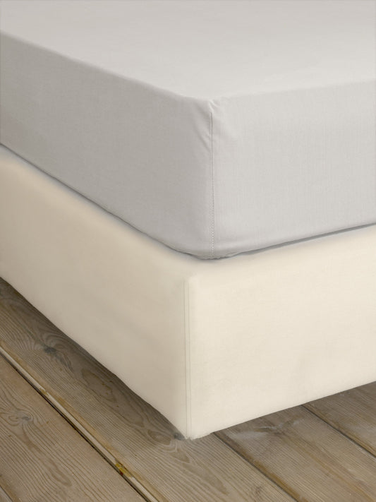 Σεντόνι Διπλό με Λάστιχο Unicolors - Oat Beige