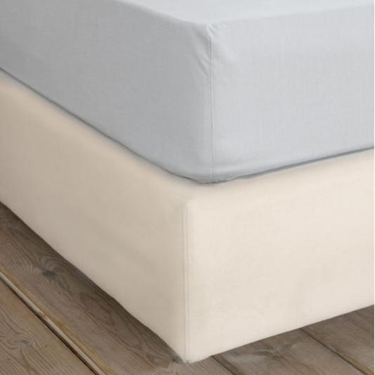 Σεντόνι με Λάστιχο Γίγας Unicolors Shiny Gray 180x205x35 - Nima - MyHouseandKids