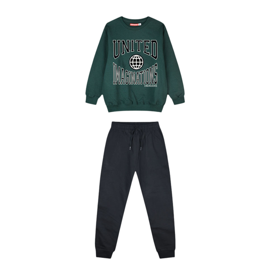 Φόρμα Φουτερ Μαύρη "United Imaginations" - Energiers - MyHouseandKids