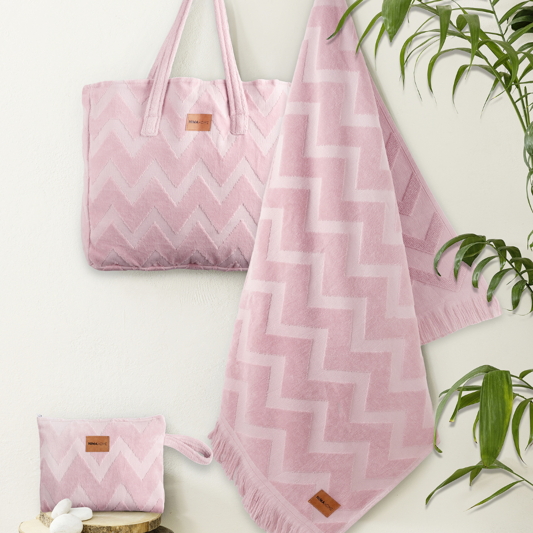 Νεσεσέρ Θαλάσσης Ροζ Velour-Cotton Nima Home - NimaHome - MyHouseandKids