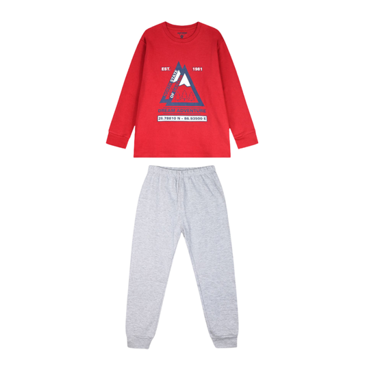 Πυζάμα Xειμερινή Γκρι Dream Adventure - Energiers - MyHouseandKids