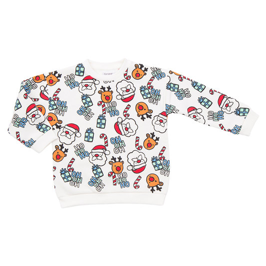 Xριστουγενιάτικο Φουτερ Λευκό - Trax - MyHouseandKids