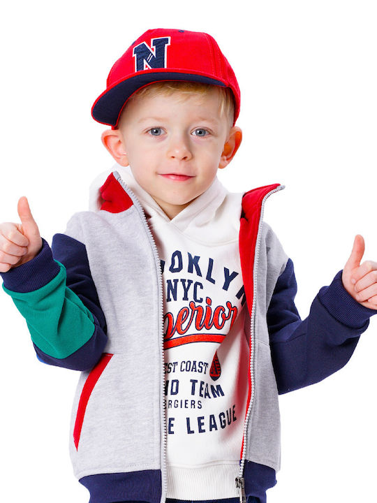 Zακέτα Φούτερ Γκρι 12-124101-5 Εnergiers - Energiers - MyHouseandKids