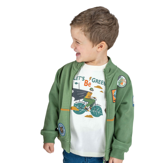 Zακέτα Βαμβακερή Πράσινο - Energiers - MyHouseandKids