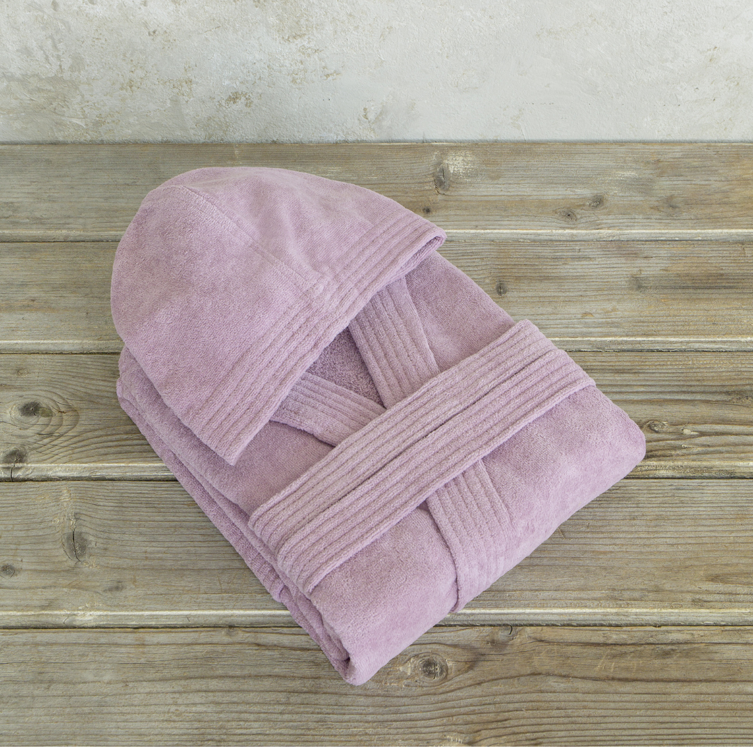 Μπουρνούζι Βελουτέ Zen Pale Mauve Μωβ Nima Home - Nima - MyHouseandKids