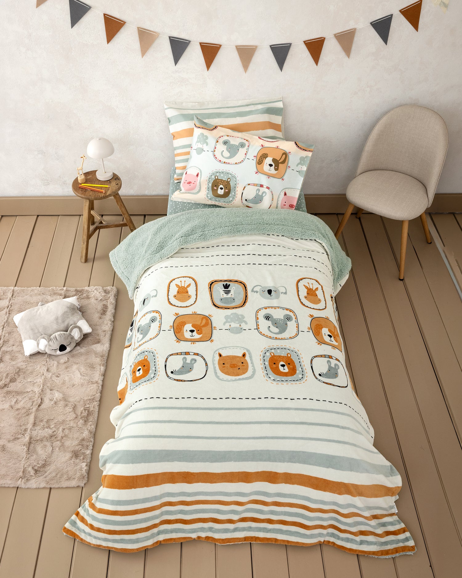 Παιδική Κουβέρτα Zooland Coral Fleece 160x220 Nima Home - Nima - MyHouseandKids