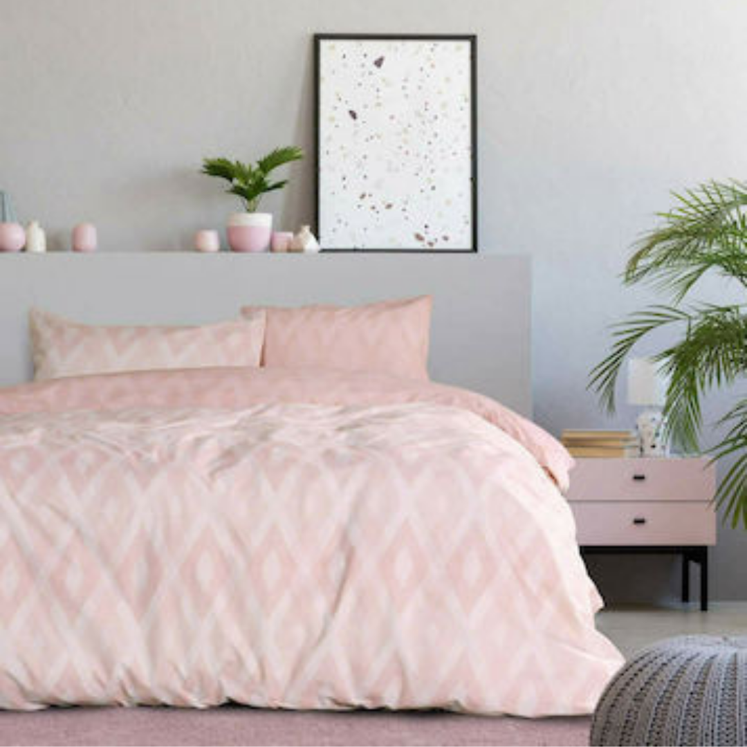 Κουβερλί Kocoon Μονό Rombus Pink - NimaHome - Kocoon - MyHouseandKids