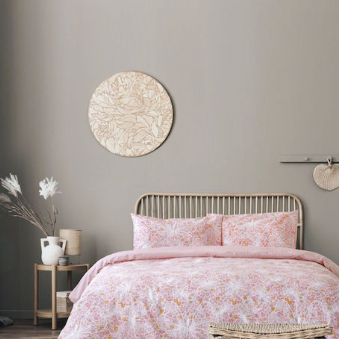 Σετ Σεντόνια με Λάστιχο  Papillon Pink - NimaHome-Kocoon - MyHouseandKids